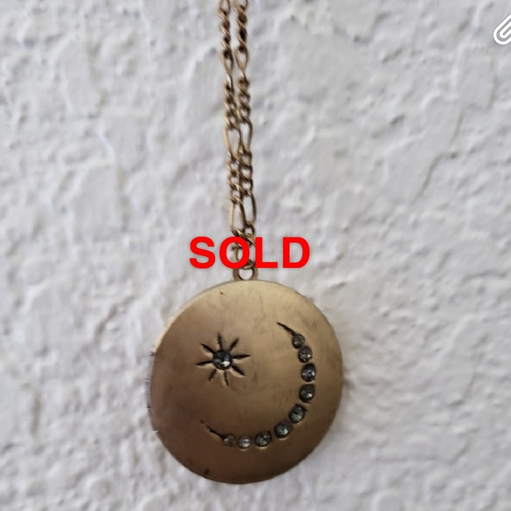 💲Bronze locket necklace